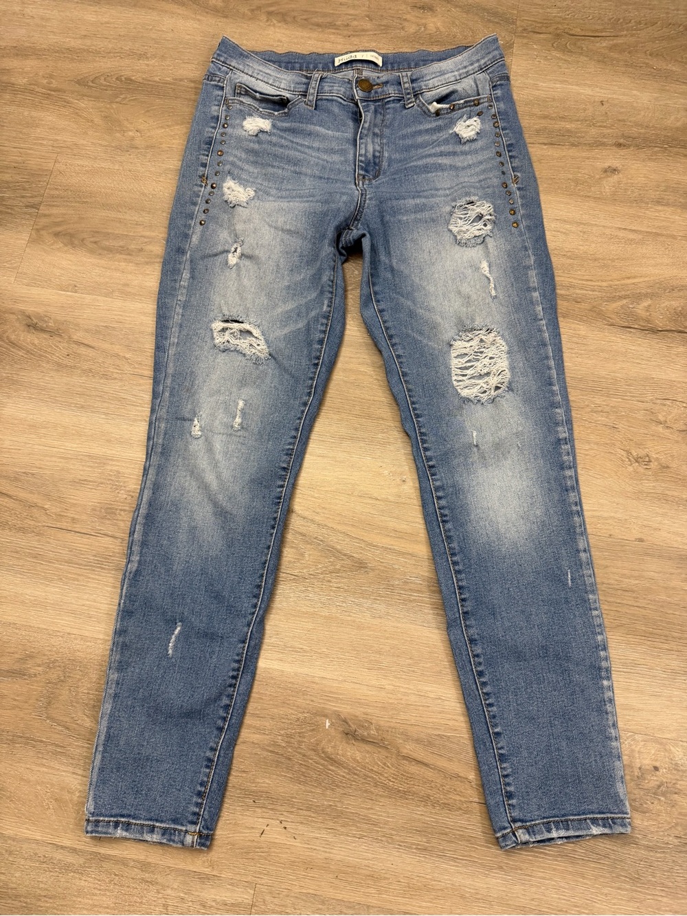 Mudd Distressed Skinny Jeans Women’s Size 7 Y2K Grunge 0029